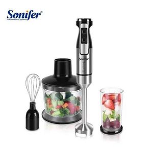 3-in-1 Hand Blender Set with Whisker, Chopper, and Measuring Cup