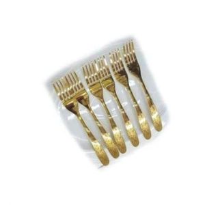 Set Of Six Piece Golden Folks- Gold