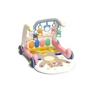 2-in-1 Baby Walker & Pedal Piano – Musical Activity Walker with Interactive Piano Toy
