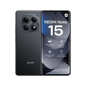 Redmi Note 15 256GB Storage 8GB RAM 6.67" FHD + AMOLED Display  5520mAh Battery - Black