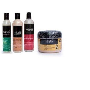 Mikalla Shampoo+ Conditioner+ Leave In Treatment + Hair Mayonnaise