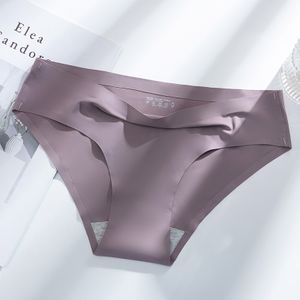 Ultra-thin Breathable Seamless Panties Ice Silk Women's Underwear Sexy  Panties Female Underpants Solid Color Panty Lingerie