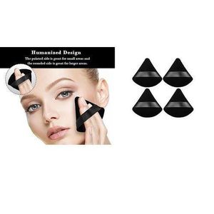 4pc Triangle & Circle Powder Puff Makeup Sponges For Contouring, Eye and Corner, Beauty Blender