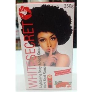 White Secret Lightening Body And Face Soap enriched with carrot & Vitamin E clears Dark Spot  