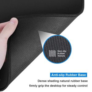 Mouse Pad with Stitched Edge, Computer Mouse Mat with Non-Slip Rubber Base, for Home Office Gaming Computer Laptop PC 
