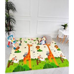 Foldable Baby Play Mat 6x6 - Multicolour 