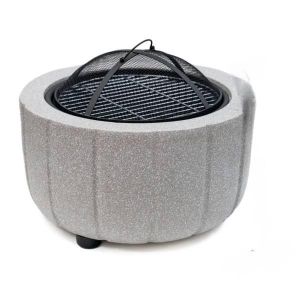 Outdoor Fire Pit Heating Brazier- Large Bonfire Wood Stove Burning Patio & Backyard Firepit For Outside With Spark Screen, Poker, And Round Fireplace Cover For Villa Homestay Heating Stove Grill Fire Rack Courtyard Indoor Easy To Use - Multicolor