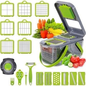 Professional Multi-Blade Vegetable Chopper and Slicer Set