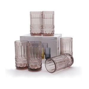 6 Pieces Of  Juice Glasses - Purple.