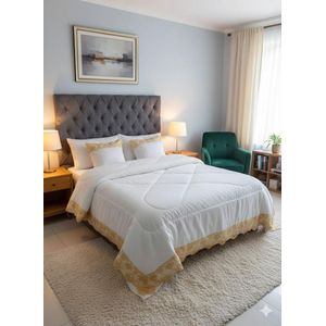 6pcs Lace Duvet - Cream