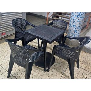 Outdoor garden chairs and table set