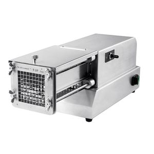 Multifunctional Commercial Electric Fruit Vegetables Cutter Chips French Fries Potato Slicer- Silver