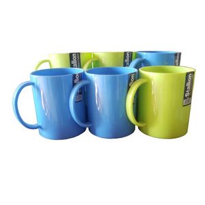 STALLION 6 Pieces Of Plastic Coffee Cups - Color May Vary-Multicolour