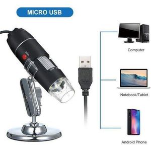 USB Digital Microscope  LED Magnification Camera With Stand Portable Inspection Magnifier