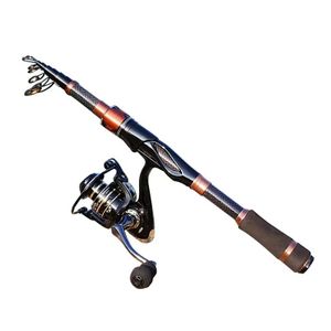 Telescopic Fishing Rod and Spinning Reel Combo
