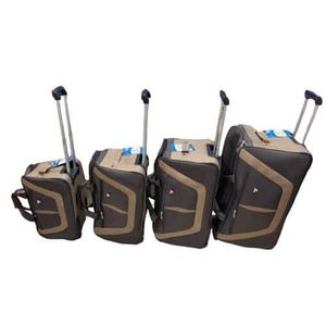  4 In 1 TrolleyTtravel Bag, Super Light Foldable Waterproof Hand Luggage For School, Travel, Shopping Cabin Approved Bags Suitcases Duffles - Multicolor