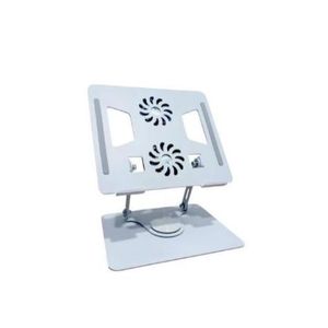 Laptop Stand with Dual Cooling Fans – Adjustable Height, USB Powered, Portable Cooling Laptop Holder for 10–17 Inch Laptops