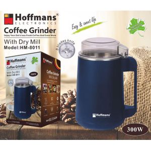 Hoffmans HM-8011 Coffee Grinder with Dry Mill – Freshness in Every Grind - Blue