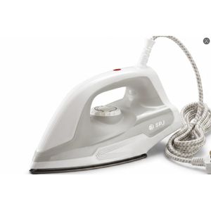 SPJ Non Stick Dry Flat Ironing Box With Titanium Nonstick Soleplate - Grey & White (1YR WRNTY).