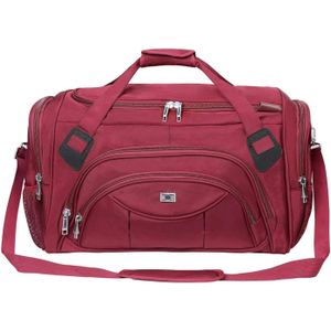 Hand and Shoulder Carrying Traveling Bag - Maroon