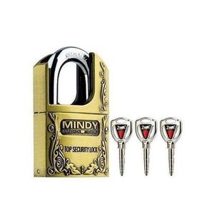 Mindy Secure Hardened Steel Padlock - Gold,silver