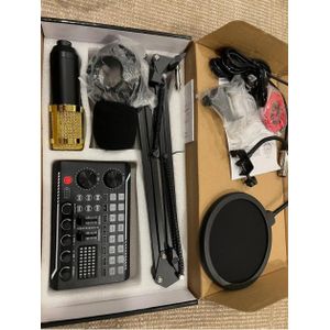 Professional Condenser Microphone Gold Bundle One Pack ALPOWL BM800TZ