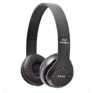 P47 Original Bluetooth 4.2 Headphone Wireless Earphone Hands Free Music Headset- Blue ,Black, Red, Green