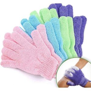 Generix 1 Pair Of Exfoliating Gloves for Men and Women Spa-Quality Exfoliation Mitts to Remove Dead Skin & Bumps Textured Body Scrub Bath and Shower Gloves Multicolor