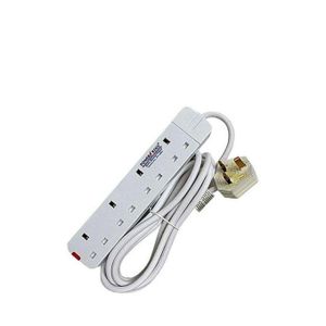 Power King 4 Way Extension Cable  White