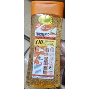 VEET GOLD Tumeric Super/ Extra 7days Whitening  Body Glow Oil  For body Repair,Anti-aging & Anti dark Spot -200ml