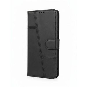 Infinix Hot 60 / Hot 60i Luxury Flip Rubber Liquid Skin Touch Feel Cover Case Black 
