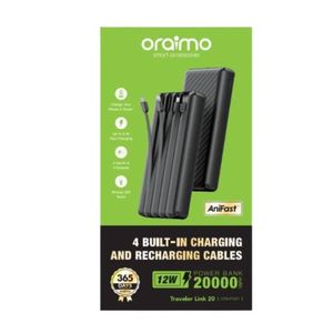 Oraimo Traveler Link 20 power bank 20000mAh: black 