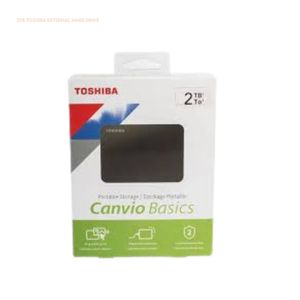 Toshiba 2TB External Hard Drive – USB 3.0 – Portable – Black (Brand New)