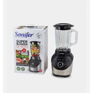 Sonifer  SF-8053 household quality 1000 watt adjustable thermostat control 6 blade electric high speed smoothie blender Color-Black.