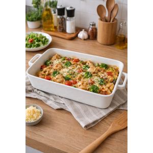 Plain Casserole Dish Oven Ceramic Baking Dish Casserole Dishes for Oven Baking Dish with Handles Deep and Large Capacity Baking Dish for Casseroles Lasagnas Roasted Vegetables Serving Tray Great Kitchen Gifts