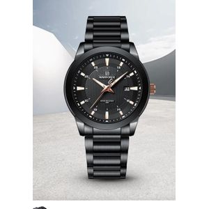 Naviforce Men's Classic Analog Quartz Watch - Black
