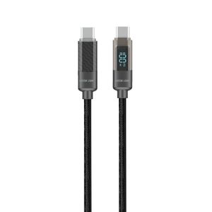 Green Lion  Braided Digital Display Cable USB-C to USB-C 100W Charging 10000 Bends 1 Meter 