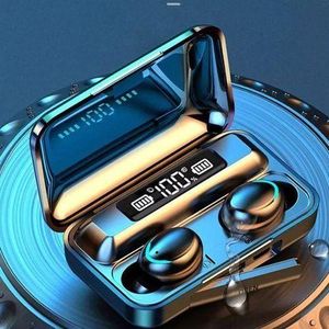 Original TWS True Wireless Earbuds F9-5 With Power Bank - Black