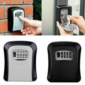 Key Lock Box :: 4 Dial Password Key Lock Box - Grey