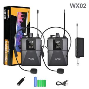 Other WX02 Portable Dual Channel UHF Wireless  Microphone System 