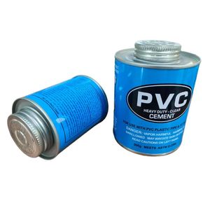 500g First Weld PVC Heavy-Duty Clear solvent Cement used for bonding PVC pipes and fittings.
