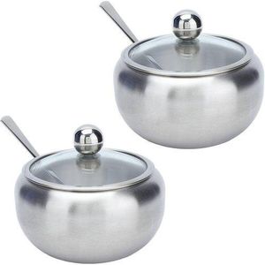 Original Set Of Two Multipurpose Seasoning Tanks/ Sugar Bowls/ Spice Containers