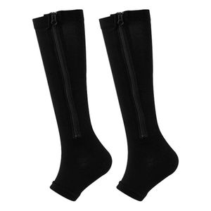 Zipper Compression Socks - Open Toe Knee High Uganda