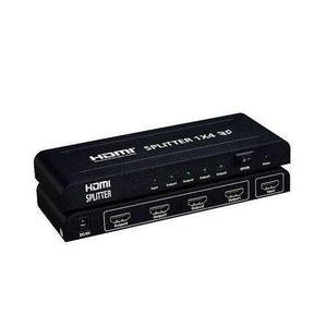 Ultra HD 4K 4 Port HDMI Splitter - Black.