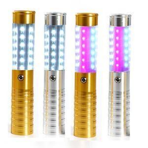 Rechargeable LED strobe batons designed for champagne wine bottle service at VIP events.