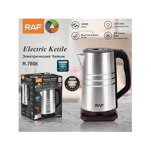 RAF Stainless Steel 3.5L Electric Kettle-Black, Silver