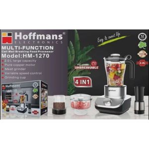 Hoffmans 2L 4-in-1 Multi-Functional Cell Wall Breaking Food Processor - Multicolor