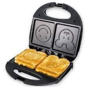 Sokany 2 Bread Slices Waffle Maker With Fast Heating Plates-Black