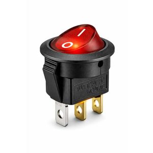 Ev 20mm 3Pin Switch On/Off Led Round Rocker Toggle  10A/125V 6A/250V