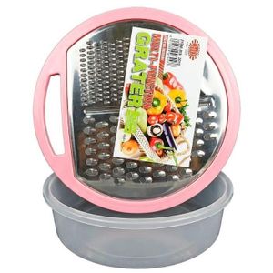 China Factory Made Multi-Function Stainless Steel Grater with Catch Basin Bowl